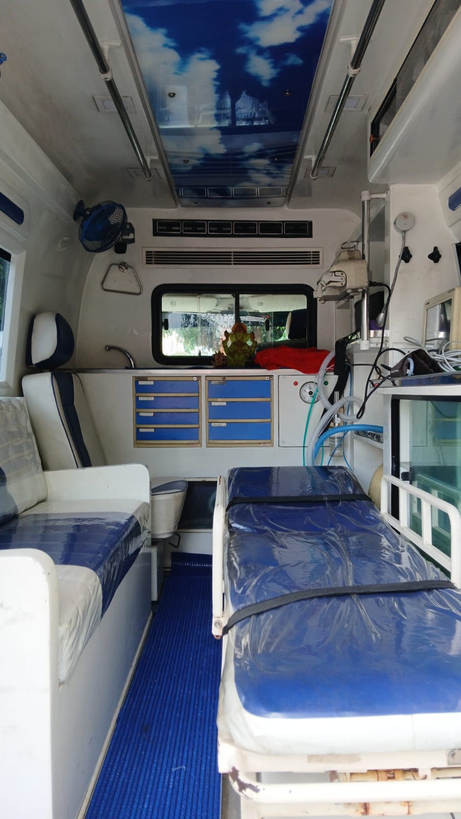 Jai Srimannarayana ambulance interior 2